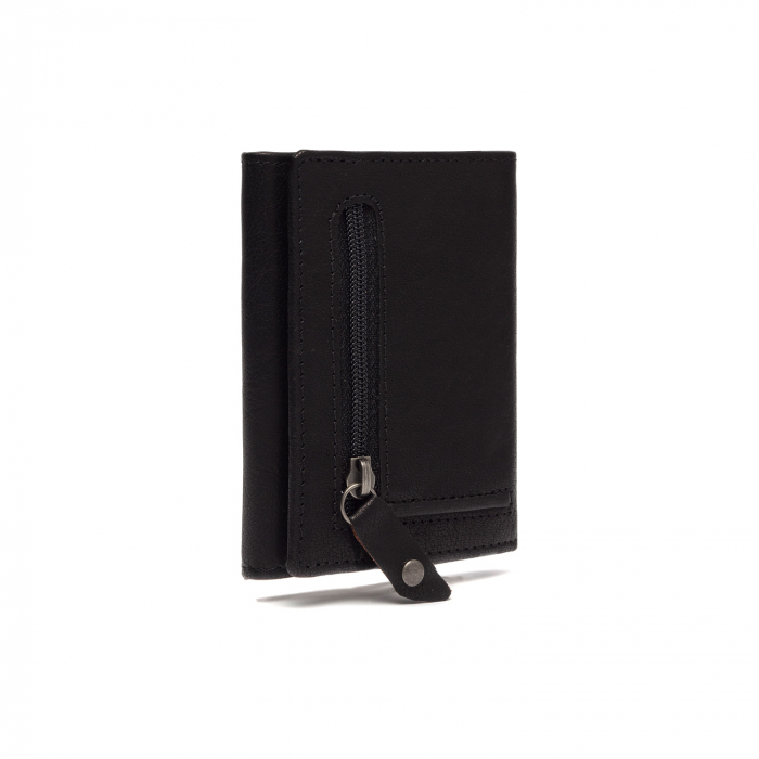 Portofel unisex cu suport pentru carduri, din piele naturala, The Chesterfield Brand, Paris, cu protectie anti scanare RFID, Negru [5]