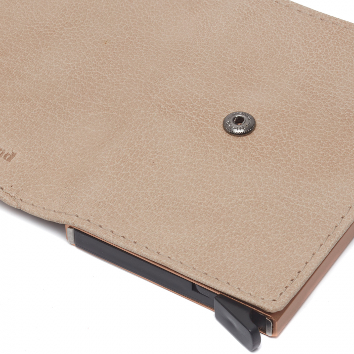 Portofel unisex cu suport pentru carduri, din piele naturala, The Chesterfield Brand, Paris, cu protectie anti scanare RFID, Bej [4]