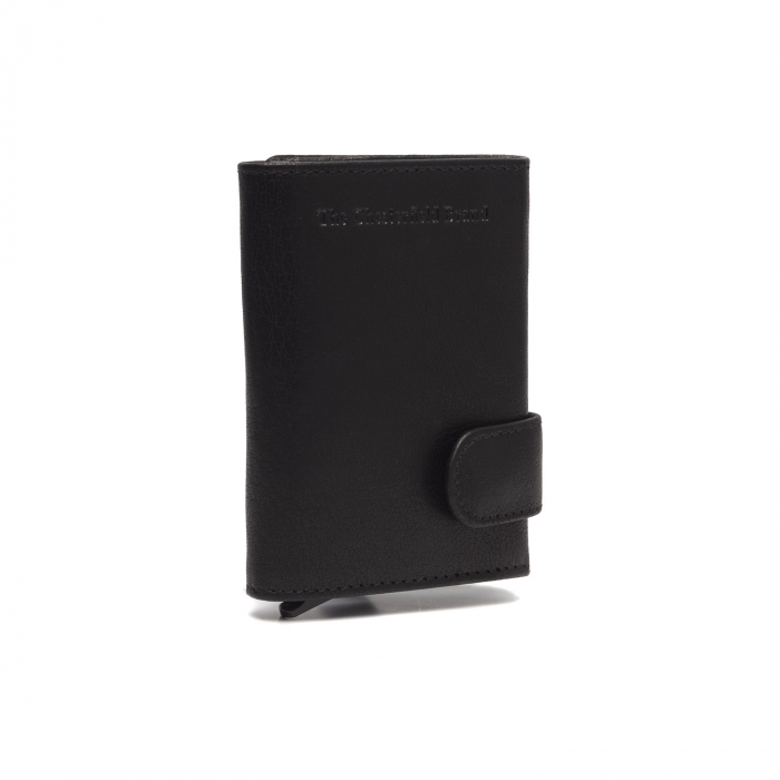 Portofel unisex cu suport pentru carduri, din piele naturala, The Chesterfield Brand, Portland, cu protectie anti scanare RFID, Negru [2]