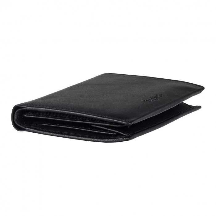 Portofel verical barbati, bugatti, din piele naturala, Vertice 501, Negru [5]