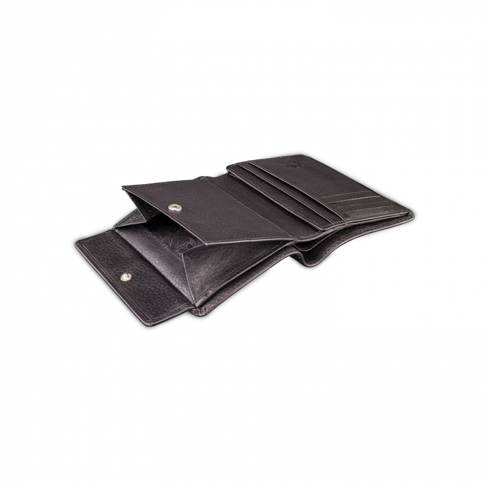 Portofel vertical barbati, din piele naturala, Mano, seria Don Montez 254, Negru [6]