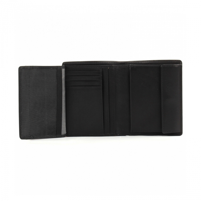 Portofel vertical pentru barbati, din piele naturala, bugatti, seria Primo 49107801, Negru [3]