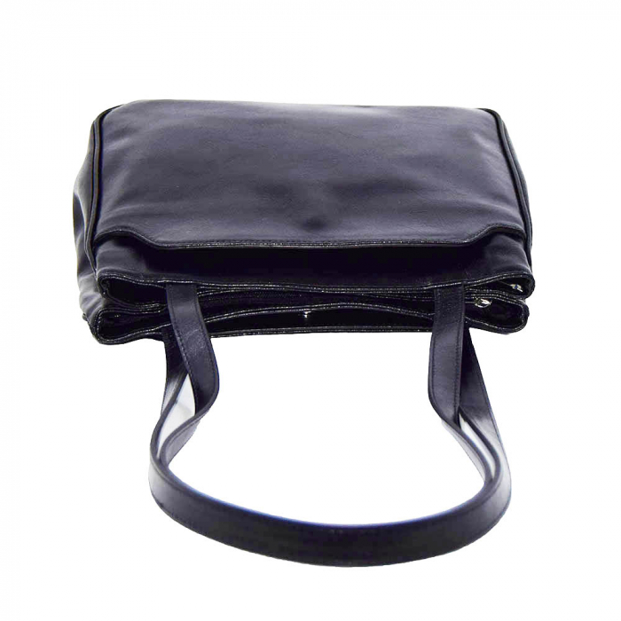 Poseta de dama din piele naturala, model 182, Negru [6]
