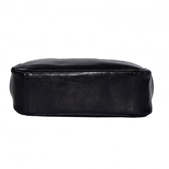 Poseta de dama din piele naturala, model 182, Negru [7]