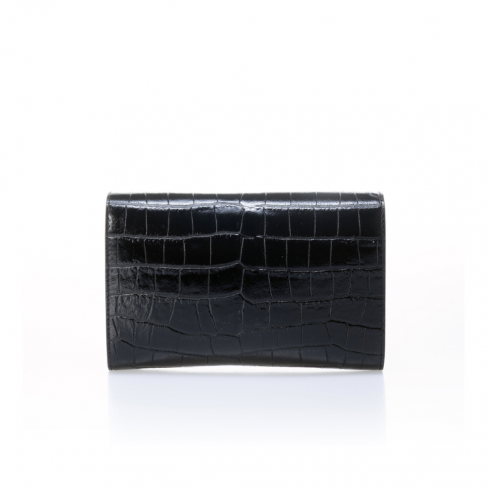 Poseta tip plic, Massimo Castelli, piele naturala, model 216524, Negru [4]
