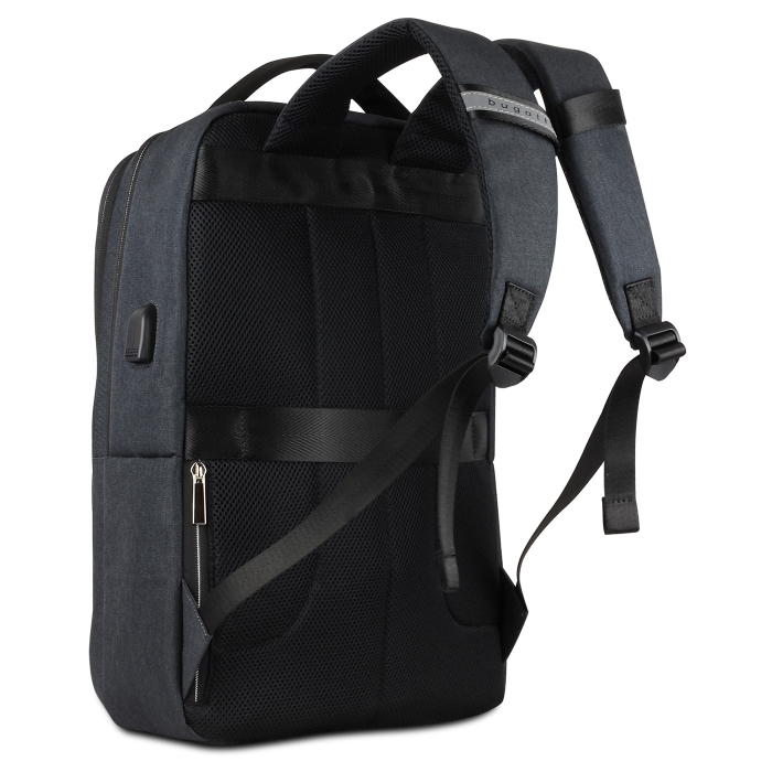 Rucsac barbati, bugatti, seria Sera pentru laptop si cu protectie RFID, Gri antracit [4]
