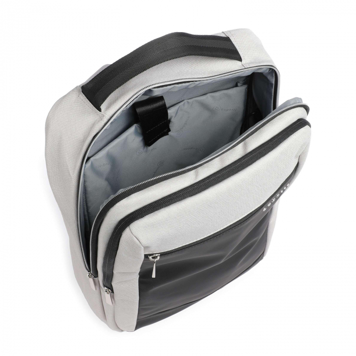 Rucsac barbati, bugatti, seria Sera pentru laptop si cu protectie RFID, Gri deschis / Negru [3]