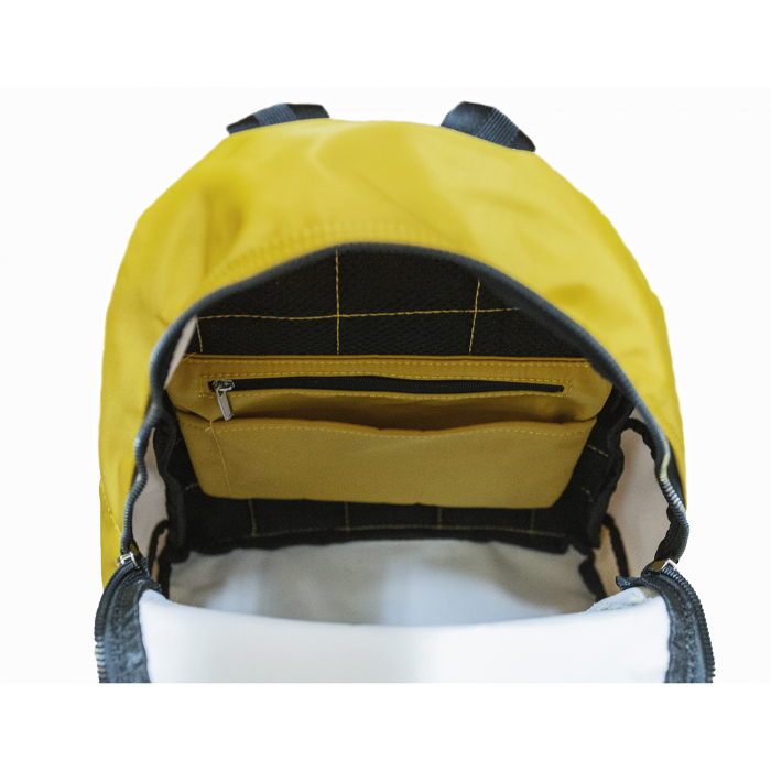 Rucsac dama din material textil, Gianni Conti, seria 3006933, Galben [3]