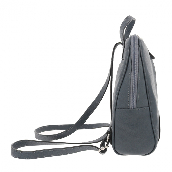 Rucsac dama din piele naturala moale, model 250, Gri mat [5]