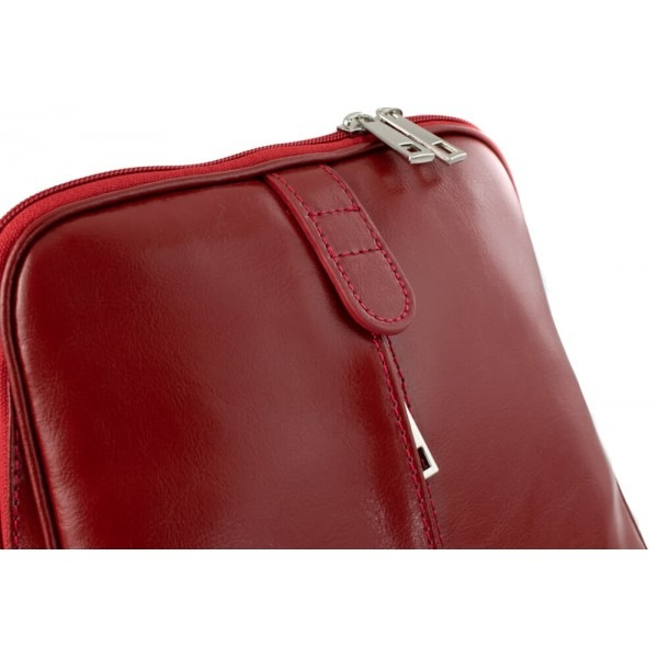 Rucsac dama din piele naturala fina, model 250, Bordo [4]