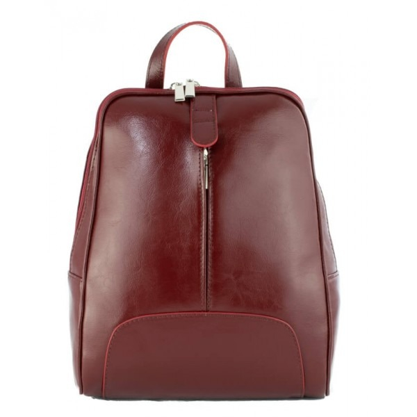 Rucsac dama din piele naturala fina, model 250, Bordo [3]