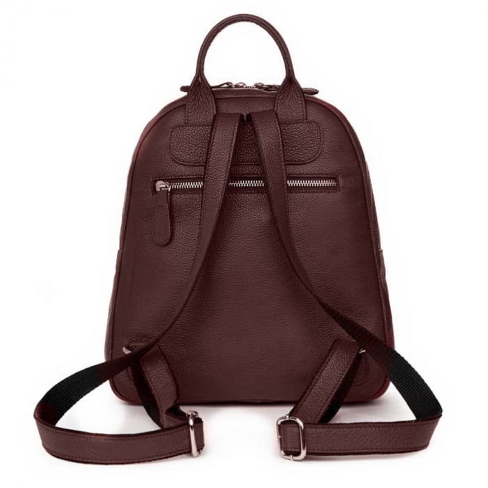 Rucsac dama din piele naturala moale, model 270, Bordo [4]