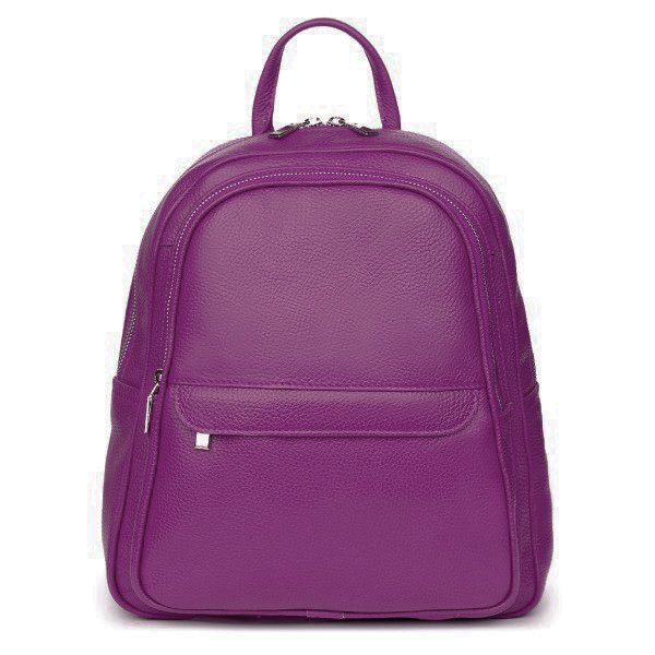 Rucsac dama din piele naturala moale, model 270, Mov [2]