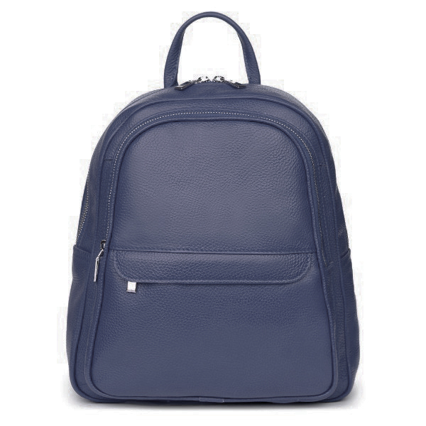 Rucsac dama din piele naturala moale, model 270, Bleumarin [2]