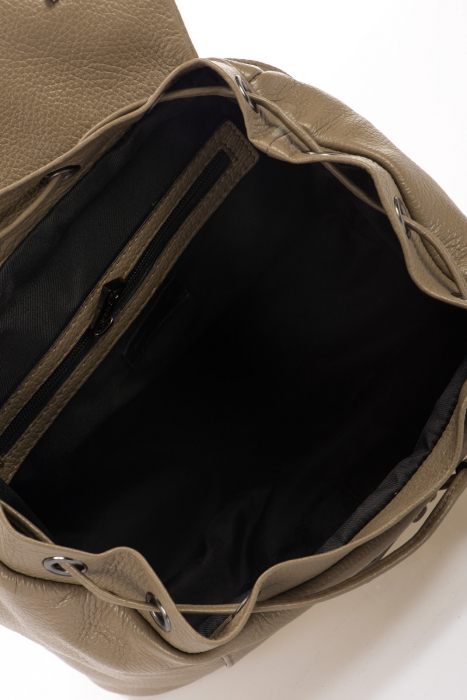 Rucsac dama Massimo Castelli, din piele naturala, model 17015, Cappucino [4]