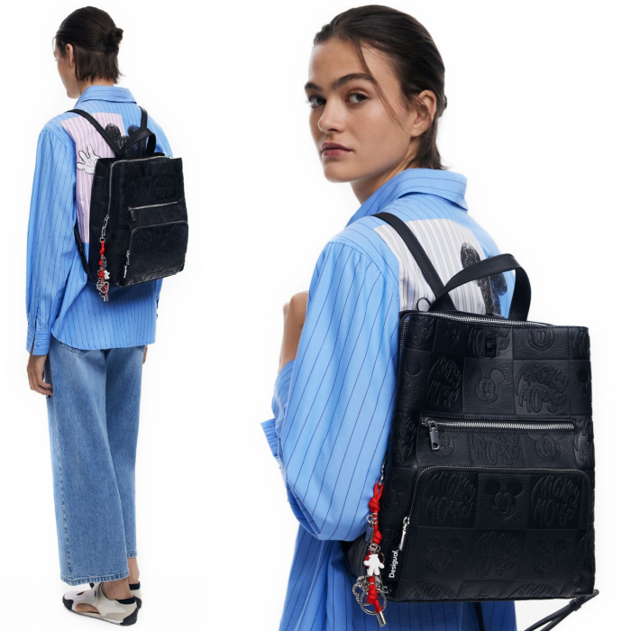 Rucsac de dama, Desigual, seria All Mickey Sumy, Negru [10]