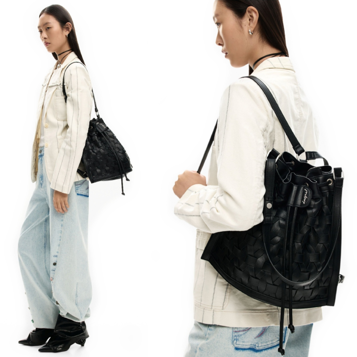 Rucsac de dama, Desigual, seria Argon Harlan, Negru [4]