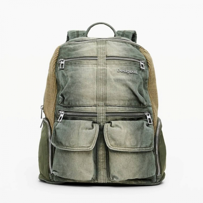 Rucsac de dama, Desigual, seria Bravo Hybrid Chester, Verde olive [3]