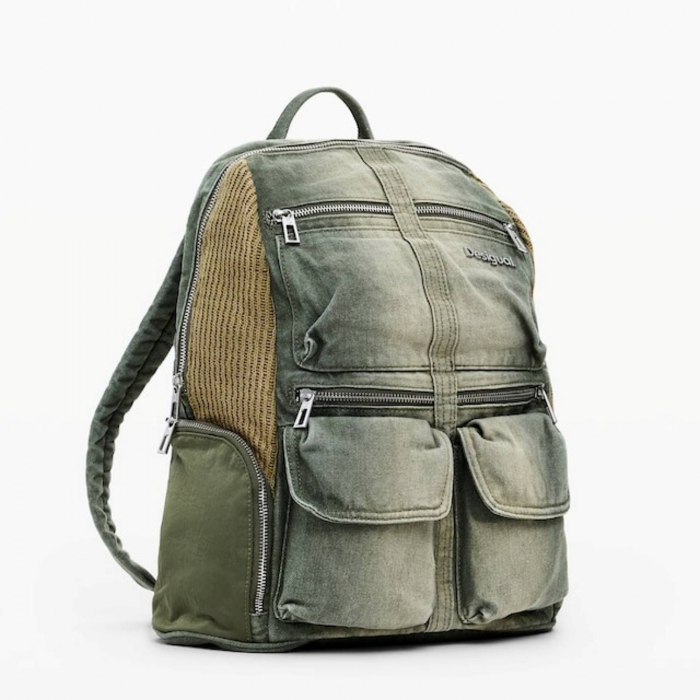 Rucsac de dama, Desigual, seria Bravo Hybrid Chester, Verde olive [5]