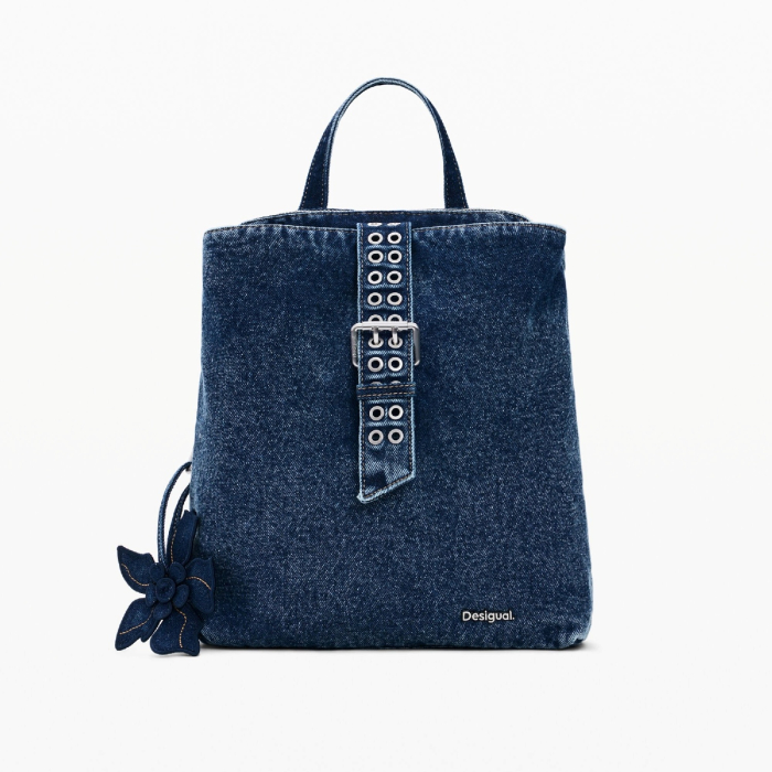 Rucsac de dama, Desigual, seria Curio Denim Sumy Mini, Albastru [5]