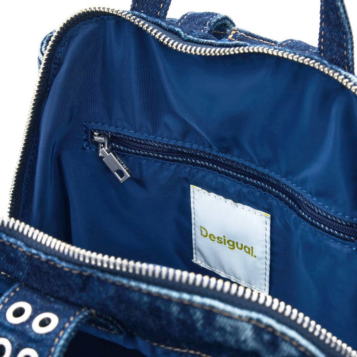 Rucsac de dama, Desigual, seria Curio Denim Sumy Mini, Albastru [3]