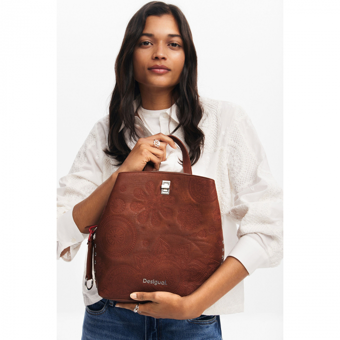 Rucsac de dama, Desigual, seria Dejavu Sumy mini, Maro camel [6]