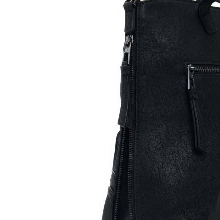 Rucsac de dama, Desigual, seria Embro Patch Pretoria, Negru [7]