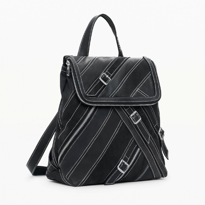 Rucsac de dama, Desigual, seria Fibonacci Hampton, Negru [2]