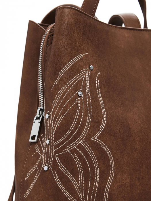 Rucsac de dama, Desigual, seria Goodall Sumy Mini, Maro coniac [6]