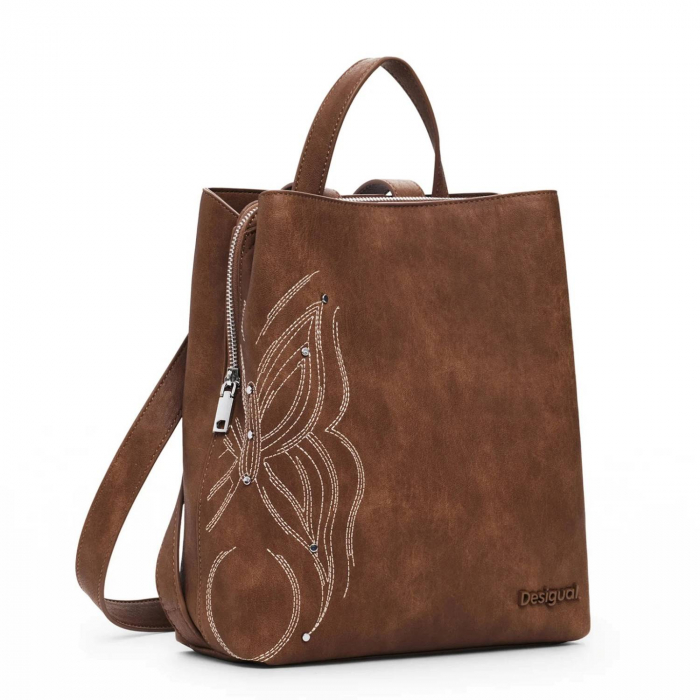 Rucsac de dama, Desigual, seria Goodall Sumy Mini, Maro coniac [7]