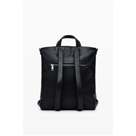 Rucsac/geanta de umar 2 in 1, dama, Desigual, seria Half logo, Negru [4]