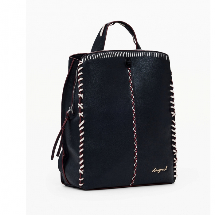Rucsac de dama, Desigual, seria Manhattan Pespuntes, Negru [2]