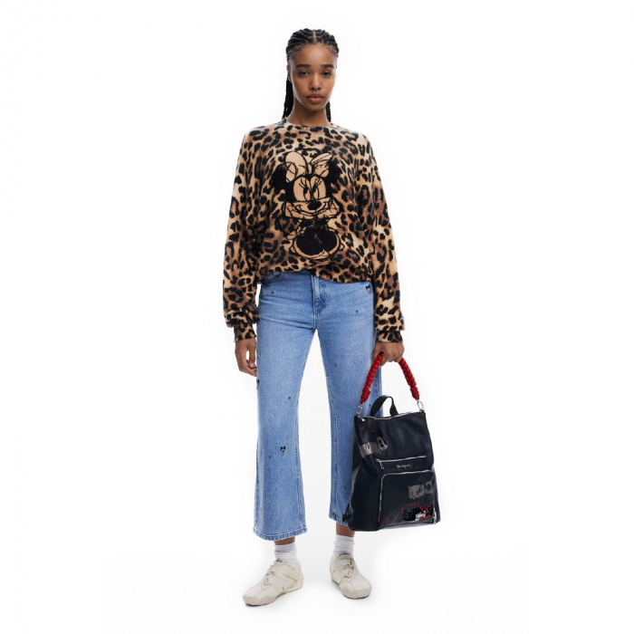 Rucsac de dama, Desigual, seria Mickey Rock Pretoria, Negru [2]