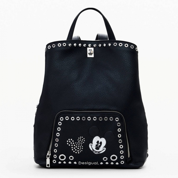 Rucsac de dama, Desigual, seria Mickey Rock Sumy, Negru [4]