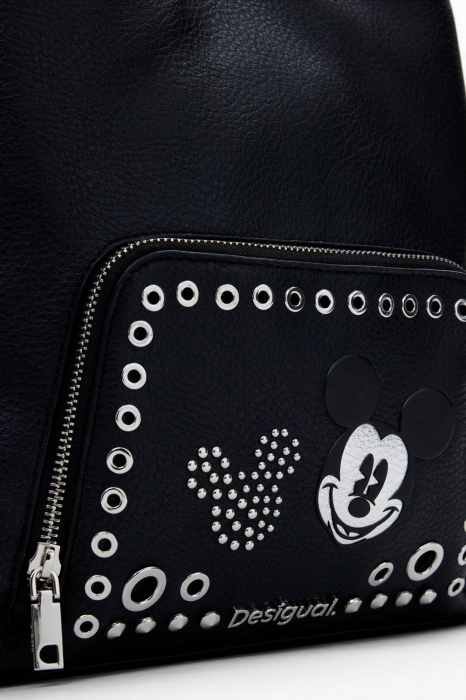Rucsac de dama, Desigual, seria Mickey Rock Sumy, Negru [6]