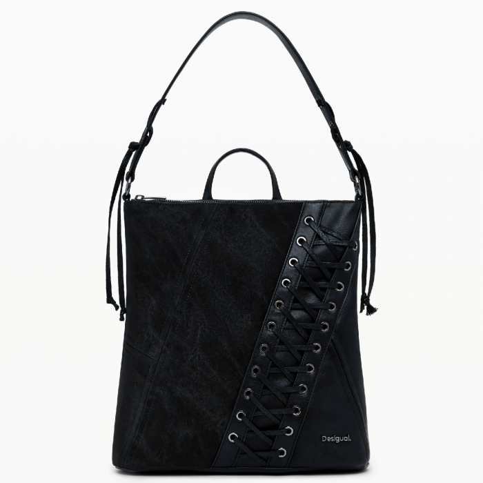 Rucsac de dama, Desigual, seria Patch Tango, Negru [5]