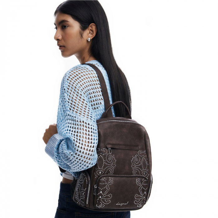 Rucsac de dama, Desigual, seria Poker Face Chester, Maro ciocolata [1]