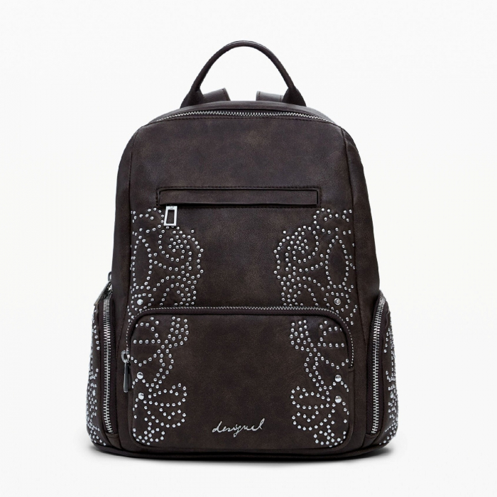 Rucsac de dama, Desigual, seria Poker Face Chester, Maro ciocolata [4]