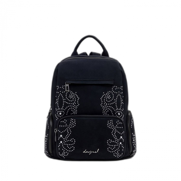 Rucsac de dama, Desigual, seria Poker Face Chester, Negru [5]