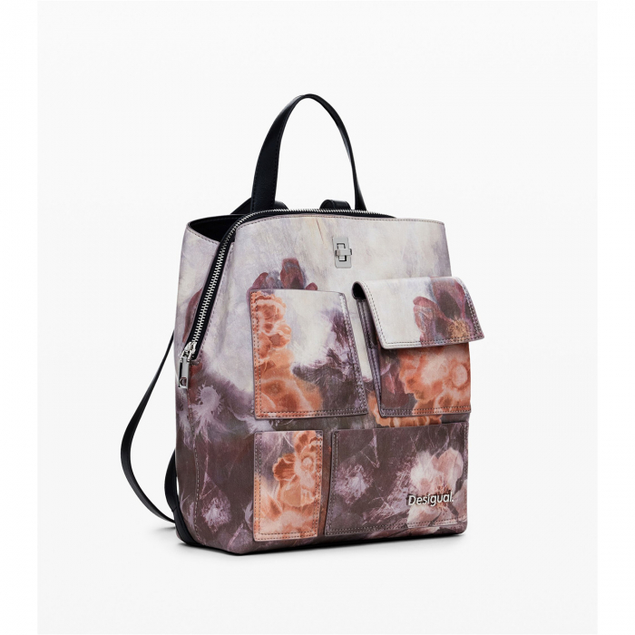 Rucsac de dama, Desigual, seria Porcket Blossom Sumy Mini, Multicolor [2]