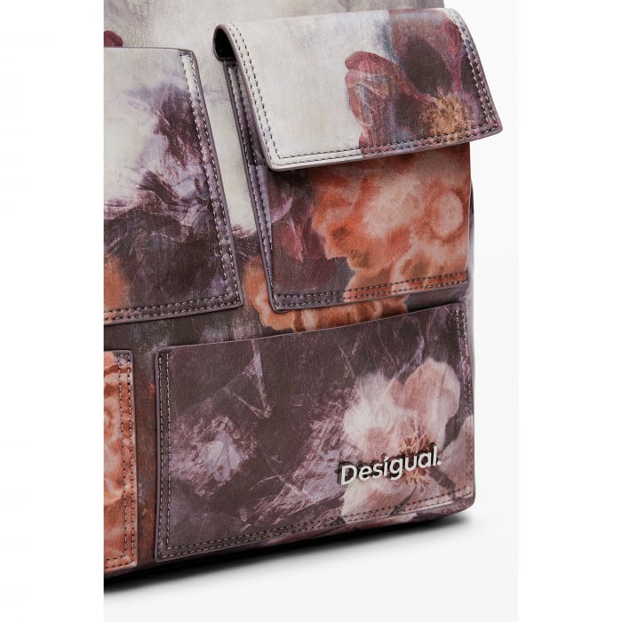 Rucsac de dama, Desigual, seria Porcket Blossom Sumy Mini, Multicolor [4]