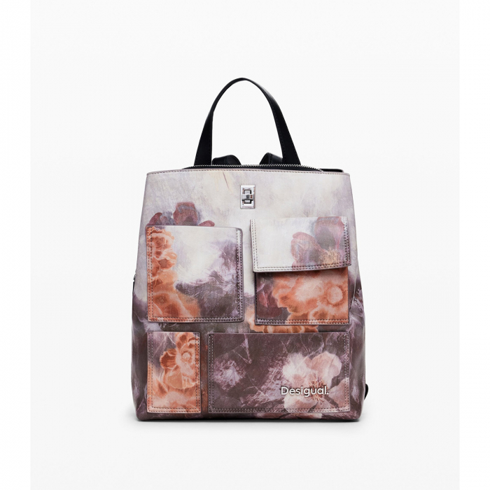 Rucsac de dama, Desigual, seria Porcket Blossom Sumy Mini, Multicolor [6]