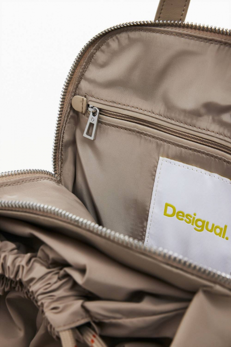 Rucsac de dama, Desigual, seria Priori Sumy Mini Sport, Ocru [5]