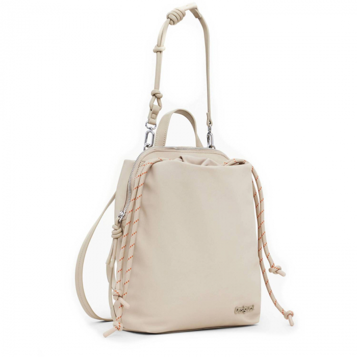 Rucsac de dama, Desigual, seria Priori Sumy Mini Sport, Ocru [2]