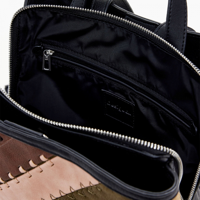 Rucsac de dama, Desigual, seria Quebec Whipstitch Sumy Straight, Multicolor [5]