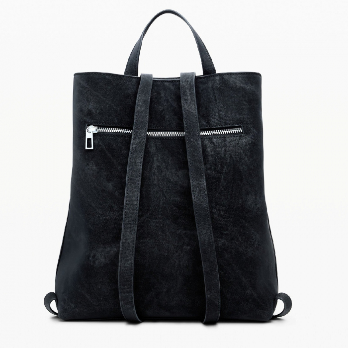 Rucsac de dama, Desigual, seria Romeo Floral Total, Negru [8]