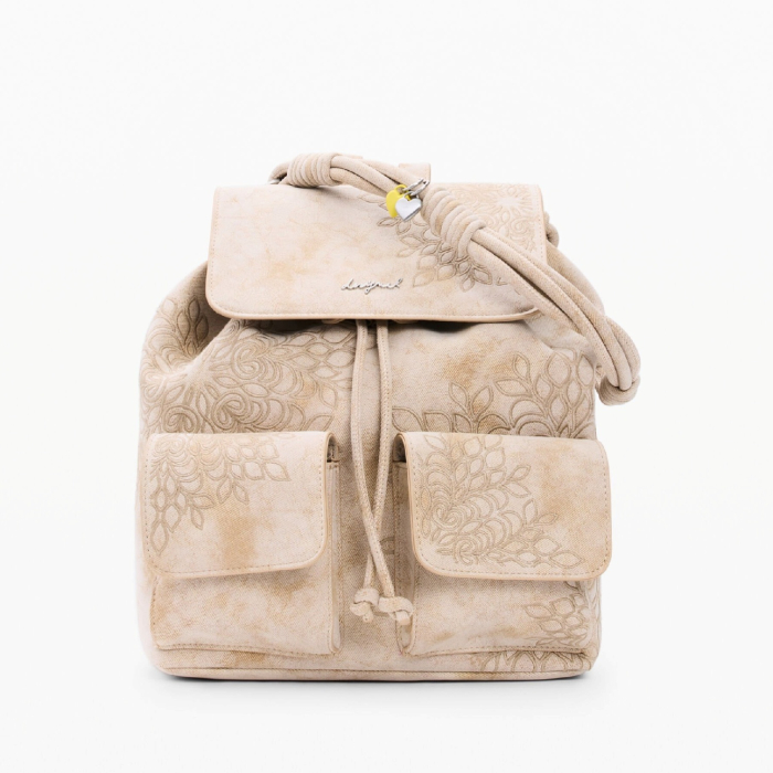 Rucsac de dama, Desigual, seria Sierra Prisa Mini, Bej [3]