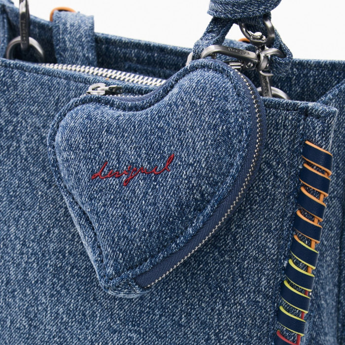 Rucsac de dama, Desigual, seria Torio Denim Sumy Mini Soft, Albastru [5]