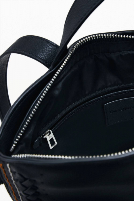 Rucsac de dama, Desigual, seria Trama Pretoria, Negru [4]