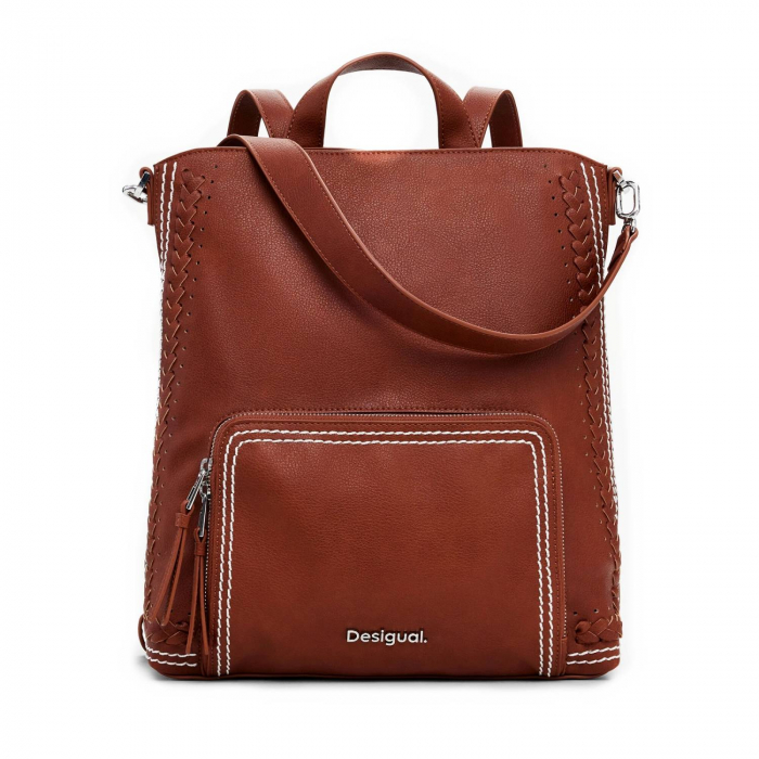 Rucsac de dama, Desigual, seria Trama Pretoria, Maro coniac [4]